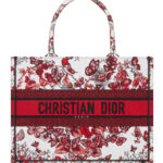 Christian Dior Medium Dior Book Tote Red